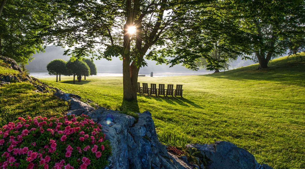 Golden hour at Innisfree Garden in Millbrook